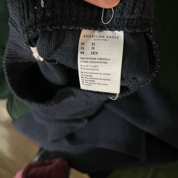 American Eagle Fit & Flare Ribbed Pants - Picture 2 of 3